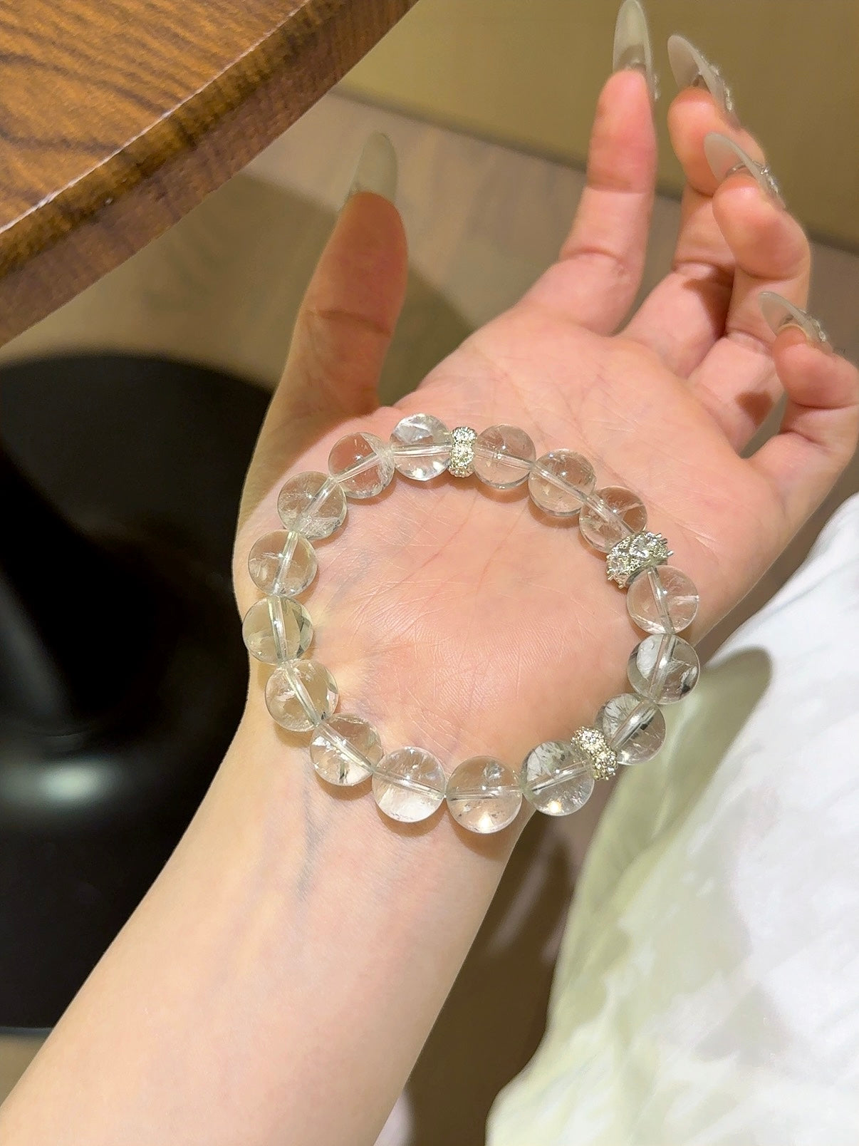 ▫️▪️ Green crystal bracelet